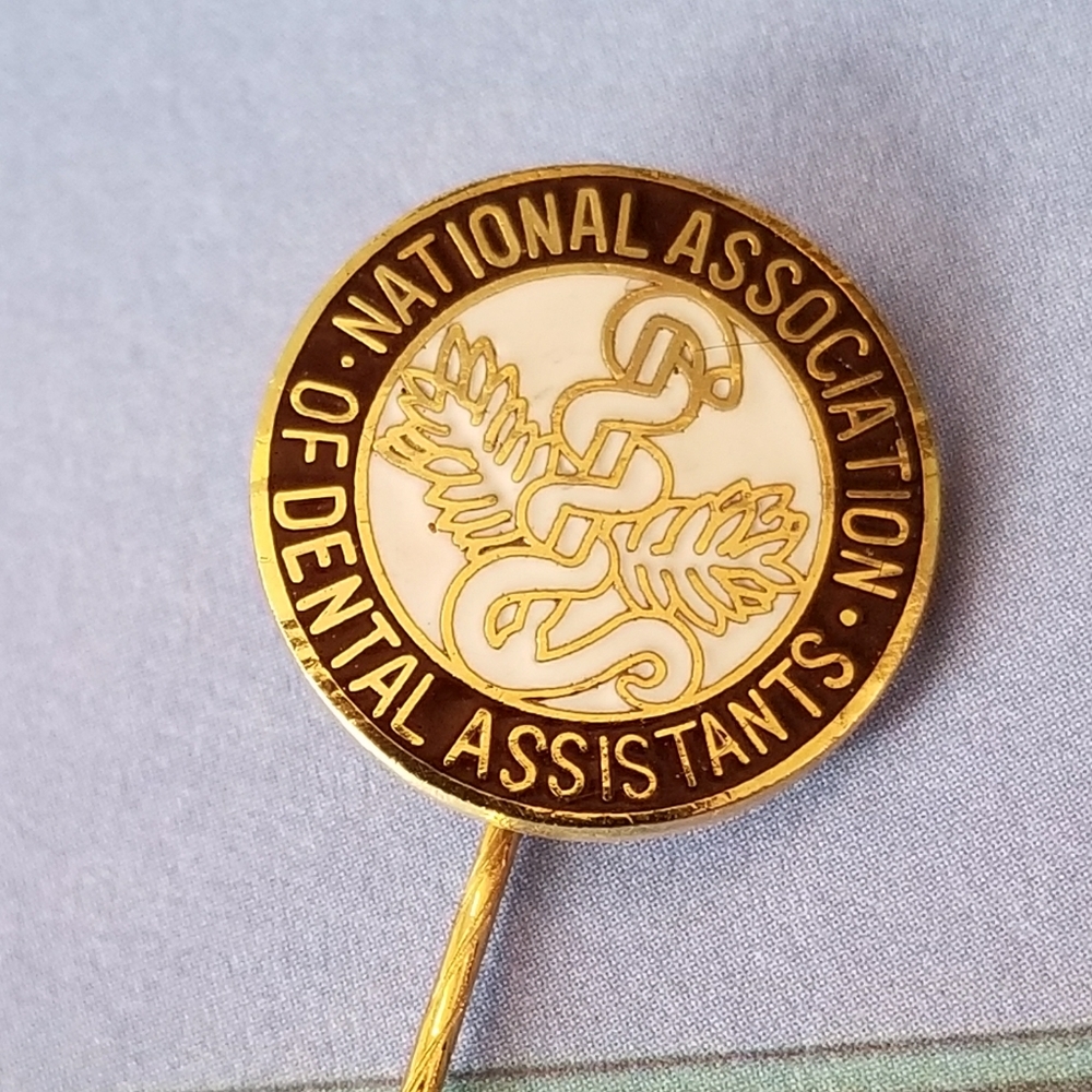 Dental assistant pin National Association of Dental Assistants stickpin lapel